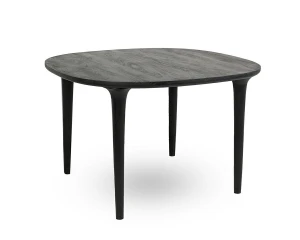 Stół jadalniany LAMINAR 120 czarny / drewno – MaMaison