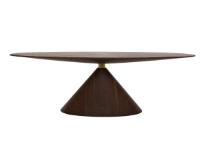 Stół UFO 240 brązowy, naturalny fornir – King Home