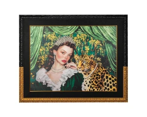 Obraz PEARLS LEOPARD 150x120 cm – King Home