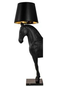 Lampa podłogowa KOŃ HORSE STAND S czarna włókno szklane – Moosee