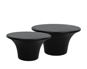 Stolik zestaw stolików kawowych PODIUM 60 / 75 czarny – MaMaison