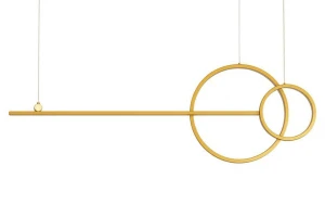 Lampa wisząca RAGE złota – Moosee
