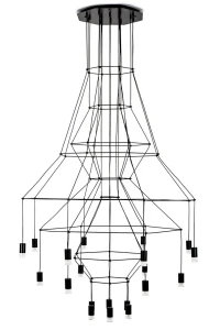 Lampa wisząca FLUSSO 20 czarna – Moosee