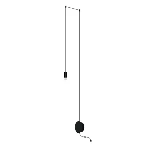 Lampa ścienna FLUSSO WALL czarna – Moosee