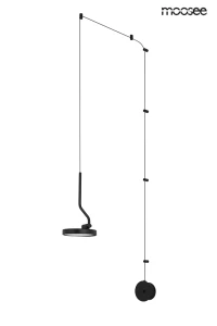 Lampa ścienna FLAT czarna – Moosee