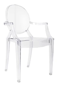 Krzesło LOUIS transparentne poliwęglan – King Home