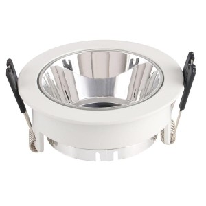 Oprawa Oczko V-TAC GU10 Wpuszczana Biały/Chrom Okrągła VT-872