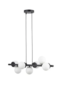 Lampa wisząca AVOLA Kulki 7 Czarne/białe Czarny - Sigma 40788