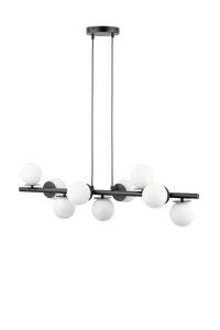 Lampa wisząca AVOLA Kulki 9 Czarne/białe Czarny - Sigma 40789
