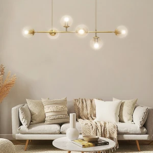 Lampa Sufitowa Dekoracyjna Złoty E27 - DomenoLED