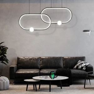 Lampa Wisząca 3D Karta Katalogowa/datasheet Ze Czarnym 48W - DomenoLED