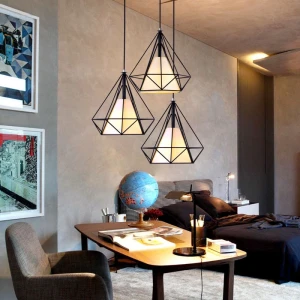 Loft Czarny Biały Klosz 60W - DomenoLED