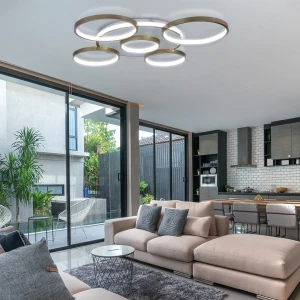 Lampa Sufitowa 3D Karta Katalogowa/datasheet Złoty 120W - DomenoLED