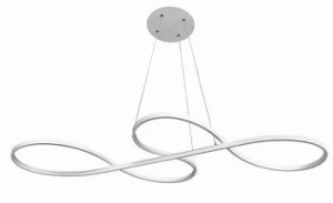 Lampa Wisząca 3D Karta Katalogowa/datasheet Biały + Klosz Mleczny 60W - DomenoLED