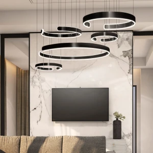 Lampa Wisząca 3D Karta Katalogowa/datasheet Abażura/klosza: Czarny 264W - DomenoLED