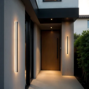 Kinkiet Zewnętrzny Czarny 100CM 18W - DomenoLED