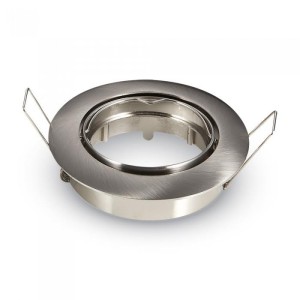 Oprawa Oczko V-TAC GU10 Okrągła Ruchoma Satyna VT-779