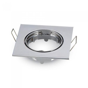 Oprawa Oczko V-TAC GU10 Kwadrat Ruchoma Chrom VT-779