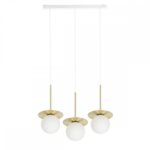 Lampa wisząca BORRA B 3L mosiądz G9 - UMMO Lighting