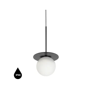 Lampa wisząca BORRA B czarny IP44 - UMMO Lighting