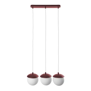 Lampa wisząca KUUL A burgundowy G9 KLA341P0 - UMMO Lighting
