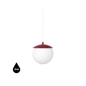 Lampa wisząca KUUL G burgundowy IP44 - UMMO Lighting