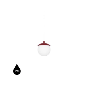 Lampa wisząca KUUL F burgundowy IP44 - UMMO Lighting