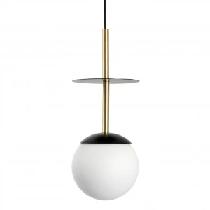 Lampa wisząca PLAAT A czarny, mosiądz E27 - UMMO Lighting