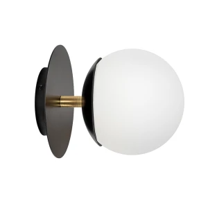 Kinkiet PLAAT C czarny, mosiądz E27 - UMMO Lighting