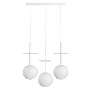 Lampa wisząca PLAAT A 3L biały E27 - UMMO Lighting