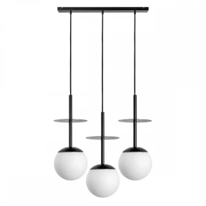 Lampa wisząca PLAAT A 3L czarny E27 - UMMO Lighting