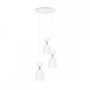 Plafon SUPURU 3P biały, mosiądz GU10 - UMMO Lighting