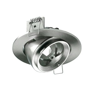 Oprawa Oczko V-TAC GU10 Ruchoma Uchylna Ślimak Satyna VT-700