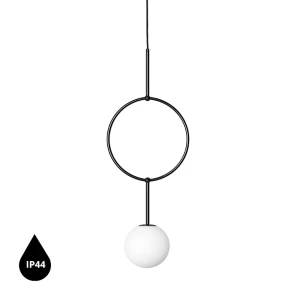 Lampa wisząca ISUULLA A czarny IP44 - UMMO Lighting