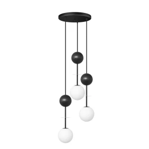 Plafon OIO A 3P czarny, mosiądz G9 - UMMO Lighting