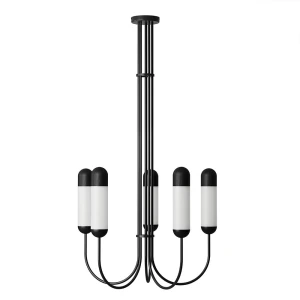 Żyrandol FUNSUI B czarny FNB522R03 - UMMO Lighting