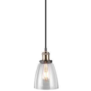 Oprawa Wisząca V-TAC LOFT Vintage Szkło Transparent fi140 VT-71406  5 Lat Gwarancji