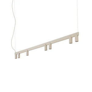 Lampa wisząca FOURTY LINE LED 7xGU10 + LED 8W beżowa 12294 Nowodvorski