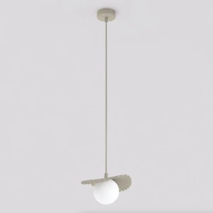 Lampa wisząca Emibig Flora 1 mokka z białym kloszem 1×G9