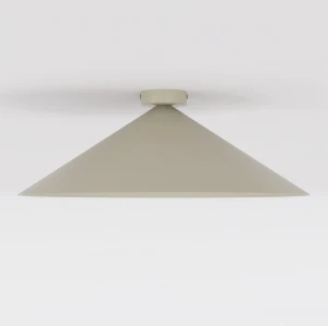Plafon Emibig Mono 1L mokka z białym kloszem 1×E14