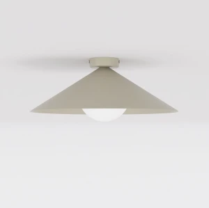 Plafon Emibig Mono 1M mokka z białym kloszem 1×E14