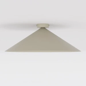 Plafon Emibig Mono 1L mokka z bursztynowym kloszem 1×E14