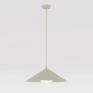 Lampa sufitowa Emibig Mono 1M mokka z białym kloszem 1×E14