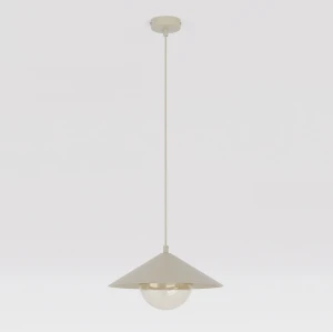 Lampa sufitowa Emibig Mono 1S mokka z bursztynowym kloszem 1×E14