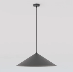 Lampa sufitowa Emibig Mono 1L czarna z białym kloszem 1×E14