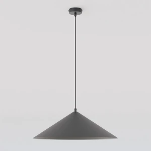 Lampa sufitowa Emibig Mono 1L czarna z grafitowym kloszem 1×E14