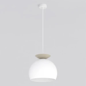 Lampa wisząca Emibig Geo 1 biało-mokka 1×E27