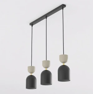 Lampa wisząca Emibig Gaudi 3 czarno-mokka 3×E14