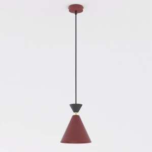 Lampa wisząca Emibig Klever 1 burgundowo-czarna 1×E14