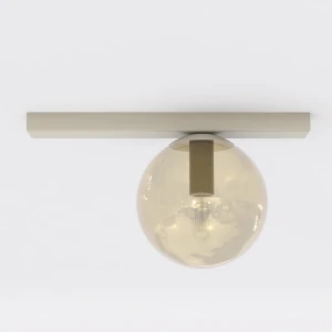 Lampa sufitowa Emibig Fit 1 mokka z bursztynowym kloszem 1×E14